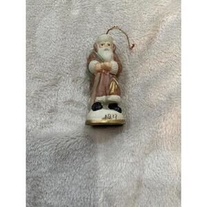 Vintage old World 1917 Santa Christmas Tree Ornament Figurine Village Decor
